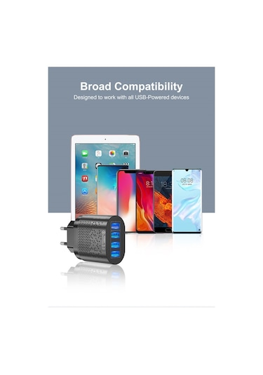 Zuidid 48 W 3 Amper 4 Usb Portlu Hızlı Şarj Cihaz - Çoklu Şarj
