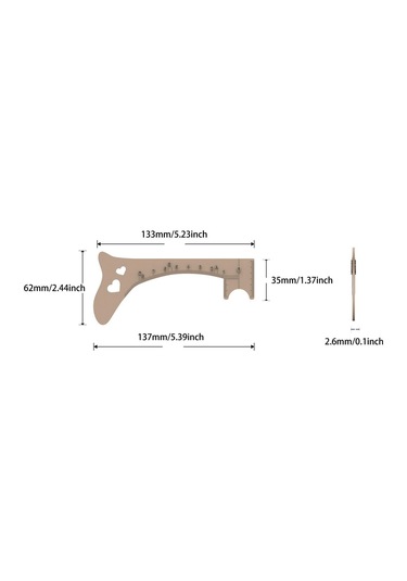 Dolıty Tanımlanmış Kaş Için Eyeliner Şablonu Kahverengi Kahverengi