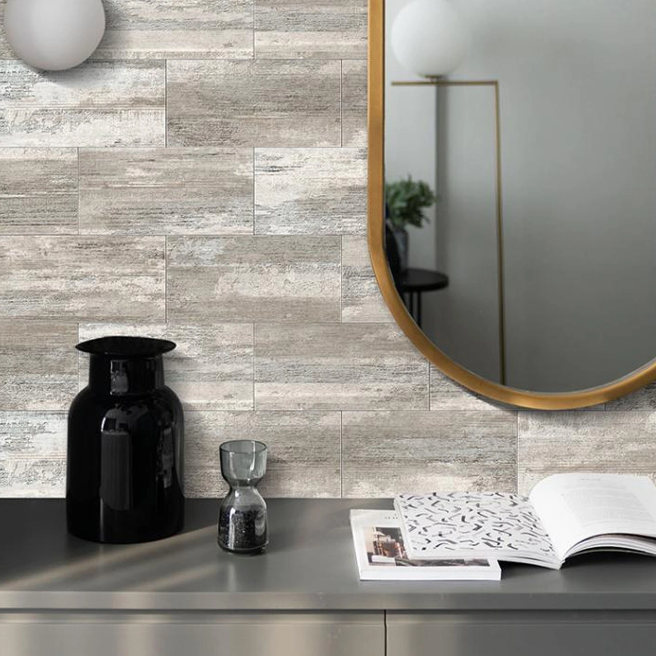 Geeroyoo 16 Adet Endüstriyel Stil Mat Pe Köpük Duvar Sticker'ı - Kendine Yapışkan, Su Geçirmez, Nem Koruyucu, Kaldırılabilir - Mutfak Ve Banyo Dekorasyonu Diğer