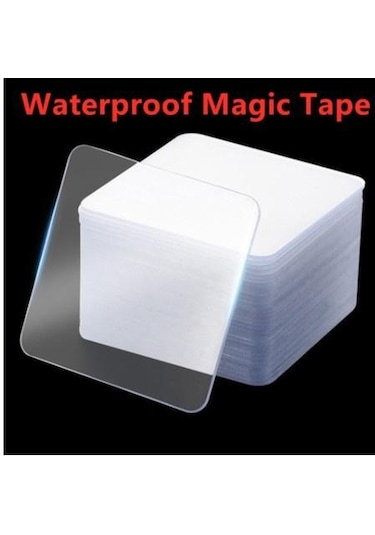 Monyee Yüksek Kaliteli Yırtılmaz Nano Bant, Yıkama Yapılabilir Yeniden Kullanıma Uygun, Router, Ayna, Fotoğraf Duvarı İçin Çift Taraflı Tutucu Bant 20 Adet Diğer