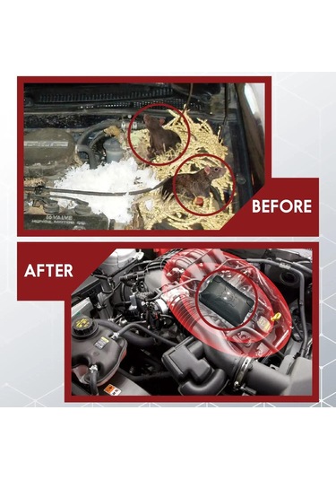 Yifomall 2 Adet Araba Motor Bölgesi Gerengeti Kovucu - Ultrasonik Ve Led Işık Teknolojisiyle Sıçan, Sincap Koruyucu Aygıtı