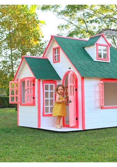 Mandu Ahşap Çocuk Oyun Evi Playhouse Beykoz