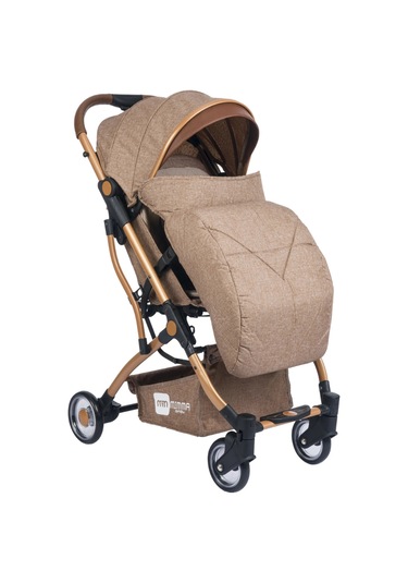 Mimma Baby Drone Kabin Bebek Arabası Gold Siyah - Kompakt, Hafif