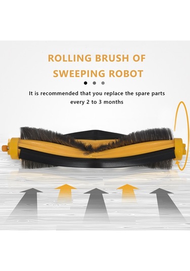 Crackedice Ecovacs Deebot Ozmo T8 İçin Filtre Fırça Paspas Bezi Seti Temizlik İçin