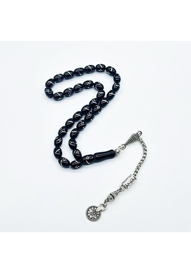 Yan Yarma Ve Baklava Dilimi İşlemeli Gürcistan Taşı Tesbih