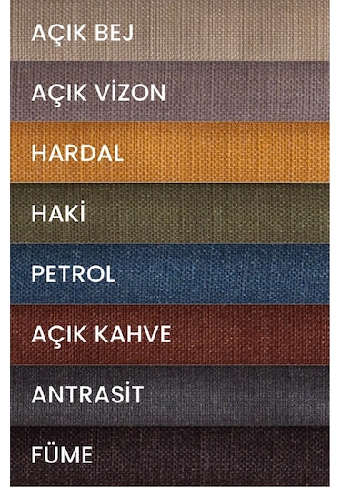 Keten Dokulu Antrasit Masa Örtüsü Zengin Renk Seçenekli Antrasit