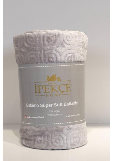 Eskimo Süper Soft 130x170 Cm Tv Battaniyesi Gri Gri