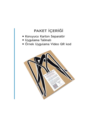 Renault Megane 2 Stop Çerçevesi Sticker / MAT SİYAH