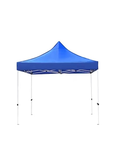 Otomatik Gazebo Çardak 240 X 240 Cm Tente Teras Bahçe Kamelyası Gölgelik Mavi Mavi