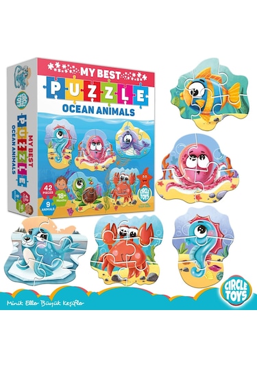 Circle Toys My Best Puzzle Ocean Animals