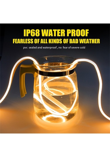 1.5m Araba Kaputu Pvc Silikon Su Geçirmez Drl Işık Şeridi Süper Parlak Esnek Dekoratif Işık - Mavi