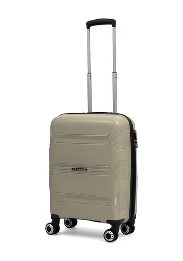 Lucas Polipropilen Kırılmaz Valiz, Kabin Boy Bej