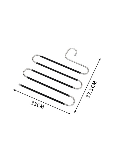Cbtx 4 Adet S Şekilli Pantolon Askıları Kaymaz Paslanmaz Çelik Elbise Askısı Havlu - Mor