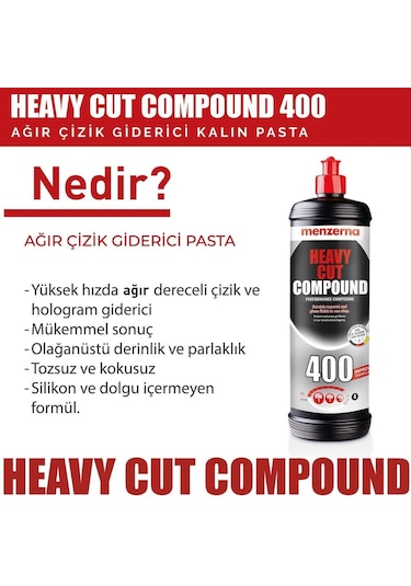 Menzerna Yeni 400 Ağır Çizik Giderici Kalın Pasta - 1 Kg