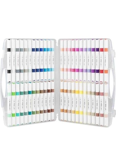 Rich Art X Acrylic Duo Marker Çift Uçlu Su Bazlı Boyama Kalemi 48 Renk Set 18053