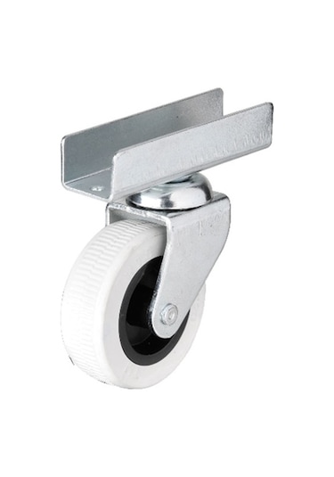 Hts 323 - 50x20 Mm Gri Uzun U Tablalı Teker 4 Adet -