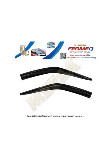 Cam Rüzgarlığı Fermeq Mugen Ford Transit 2014+  2li