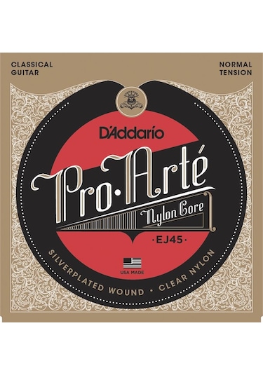 D'addario Ej45 Pro-Arté Nylon. Normal Tension Takım Tel Klasik Gi