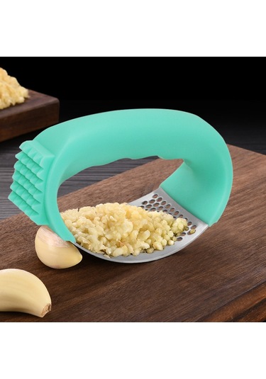 Reedark Evde Kullanıma Uygun Çelik Sarımsak Ezici, Kolay Kullanım, Kompakt Tasarım Ve Dayanıklı Parçalar İçeren Siyah Set Renkli Kutu Siyah