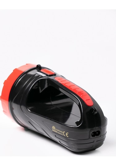 Gold Uzun Mesafeli Ledli Şarjlı El Feneri Gk6665 Kamp, Avcı, Balıkçı Feneri, Çadır Lambası Siyah