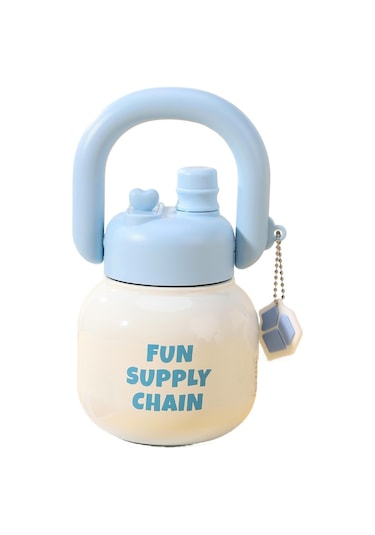 Çocuklar İçin Pratik Ve Sağlıklı Taşınabilir Su Matarası, Okul Ve Seyahatlerde Kullanışlı MAvi