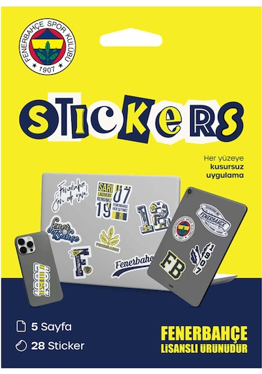 Fenerbahçe Sarı Stıcker Paketı Sarı