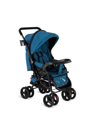 Babyhope 617 Çift Yönlü Bebek Arabası - Mavi