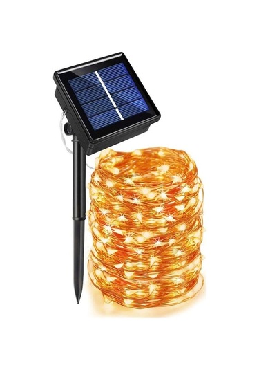 Novahub Sarı Led Güneş Işığı Açık Hava Aydınlatması Dize Işıklar Tatil Noel Partisi İçin Su Geçirmez Peri Işıkları Bahçe Çelenk Fener 30m 2pack Sarı Sarı