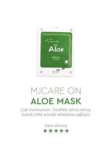 Mjcare On Aloe Mask - Aloe Vera Özlü Yüz Maskesi 20'li