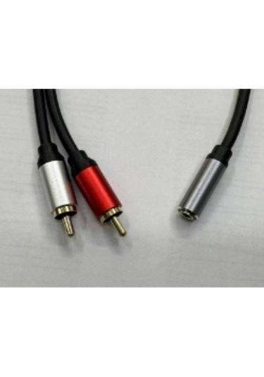 Dişi 3.5 Mm Erkek 2 Rca Çecirici Kablo 2 Rca Erkek 3.5 Dişi Stereo Çevirici