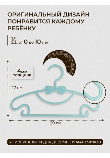 Svaor Çocuk Giyim Askıları 20 Parça Mavi Set 159025228 Açık Mavi