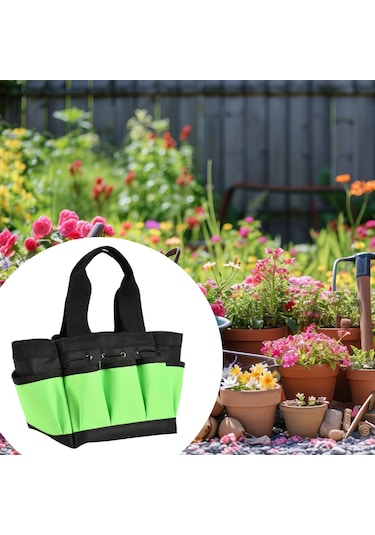 Homyl Bahçe Aleti Saklama Çantası Elektrikçi Bahçıvan Yeşil S Yeşil