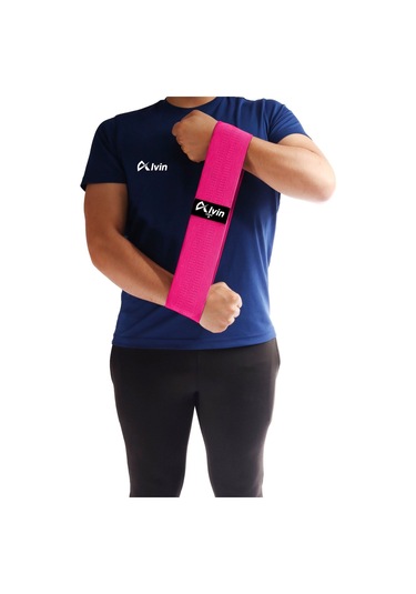 Yüksek Kaliteli Pamuklu Squat Bant - Hafif Ve Orta Sert Seçenekler, Dayanıklı Ve Konforlu Pembe