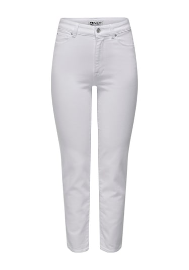 ONLY Bayan Beyaz Renk Yüksek Bel Kot Pantolon 15292435 Beyaz