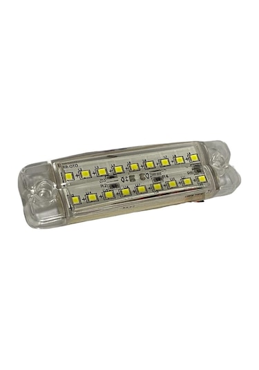 12v-24v Parmak Lamba 18-ledli Beyaz 100 27 Mm