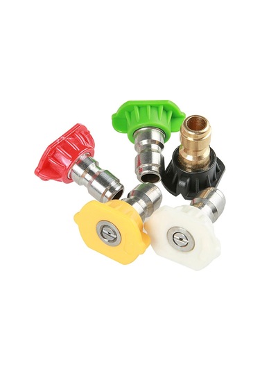 Basınçlı Yıkama Tabancası Adaptörü 1/4 Hızlı Adaptör + Karcher Uyumlu K2 K6 K7 İçin 5 Nozul