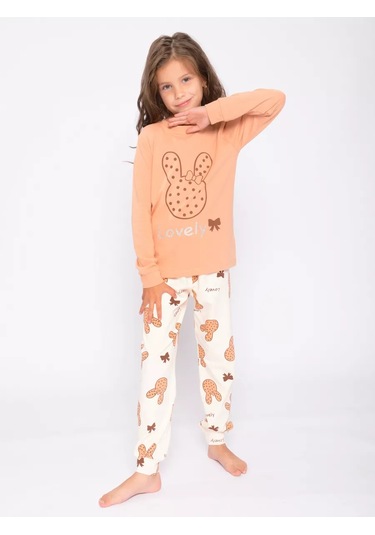 Bonito Kids Pantolonlu Pijama 170206743 Bej