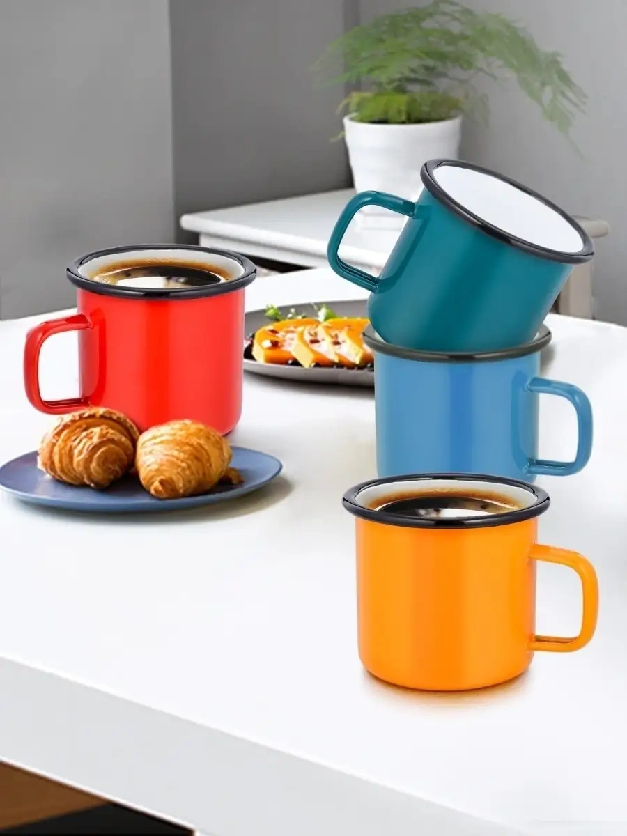 Haware Emaye 4 Fincan Seti 53843636 Mavi