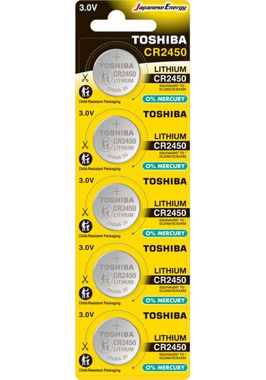 TOSHIBA CR 2450 LITHIUM 5Lİ PİL