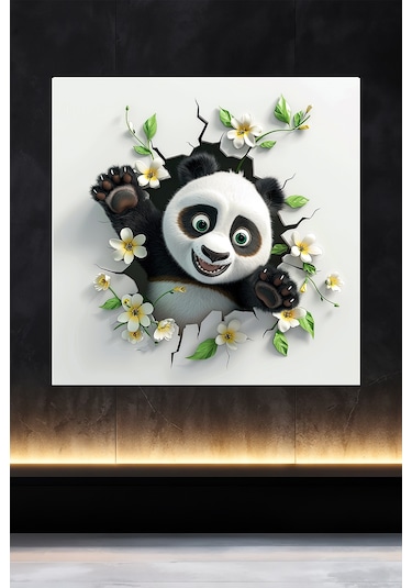 Lucena Metal Tablo Duvardaki Delik Koleksiyonu - Panda 6
