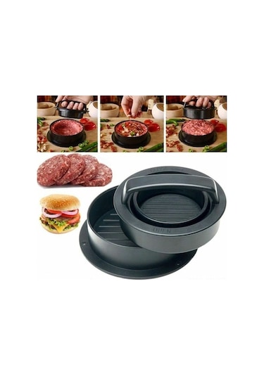 Fortunelane Abs Gıda Grubu Burger Presi - 100 Adet Renkli Kutuda - Pratik Ev Hamburgeri, Silikon Yağlı Kağıt