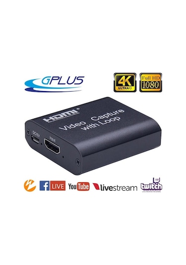 Gplus 4Kvc300 4K Hdmı Video Capture Ps4 Xbox Video Yakalama