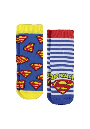 Süperman Erkek Çocuk 2'li Çorap 22 Yaş Sarı 09e07233524w1 Sarı