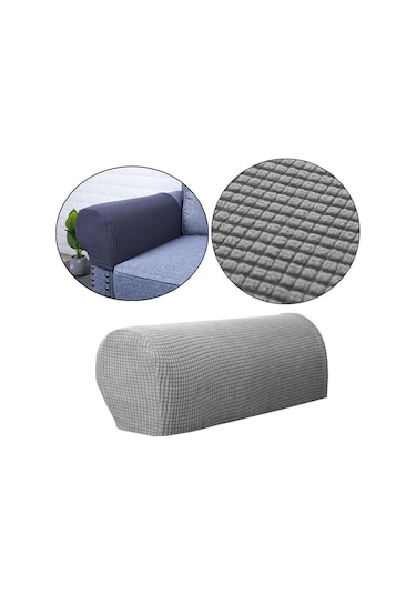 Homyl Kanepe Kol Dayama Kaymaz Streç Mobilya Koruyucu Açık-gri AÇIK GRİ