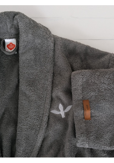 Cotton Box Tek Bornoz Wellness Forest S/m Antrasit Antrasit