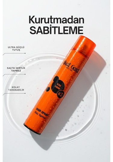 Akat Gardi Saç Spreyi Ultra Strong No:3 Turuncu 400 Ml