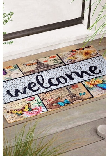 Yüksek Kalite Kapı Önü Paspas, Dijital Baskılı Paspas, Kapı Önü Paspası, 45 70-kahverengi