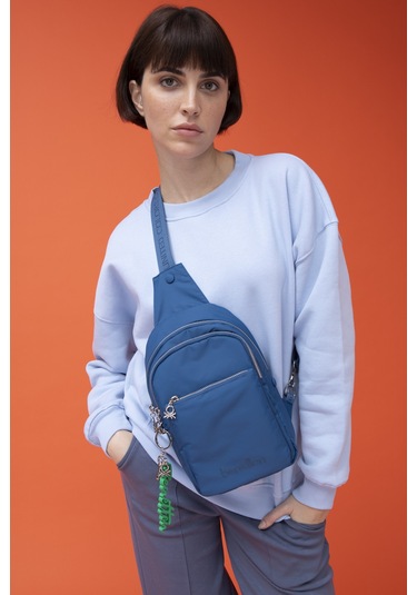 Unıted Colors Of Benetton Kadın Vücut Çantası Bnt 1457 Mavi