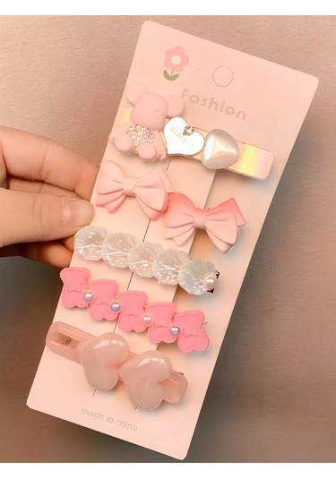 Bijoubijou Saç Tokası Seti 245695471 Pembe