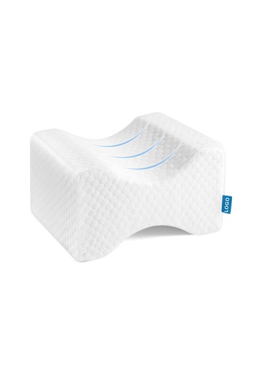 Geeksen Bacak Boynuzu Yastığı - Omuz Yatakçısı İçin Bel Ağrısı Alınımı - 17x14x21cm Beyaz Hafıza Köpüğü Gri